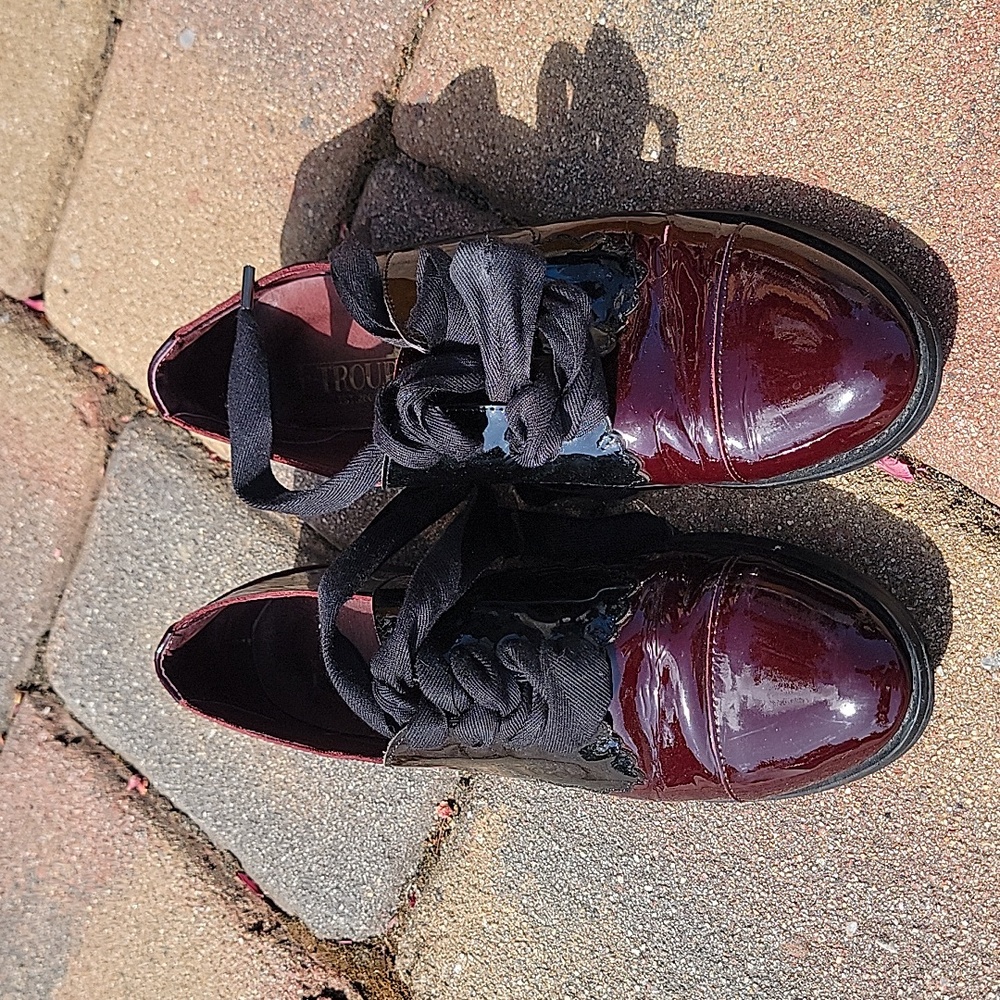 F-Troupe cute patent leather shoes